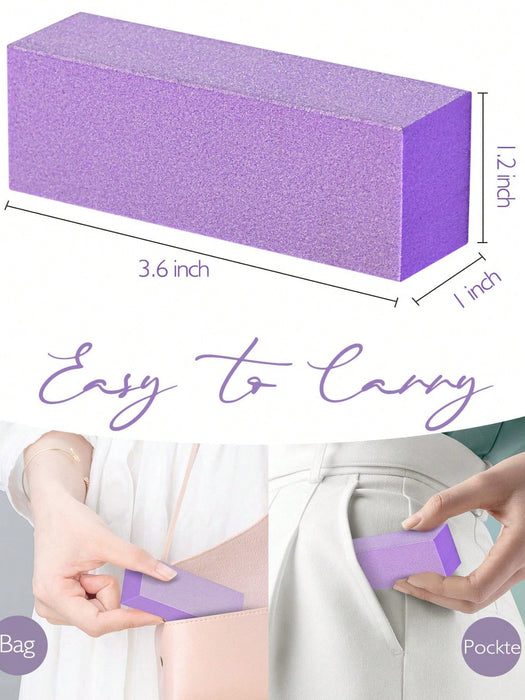 Shein 3 unidades de bloques pulidores de uñas, grano medio/fino 100/180 - Quierox - Tienda Online