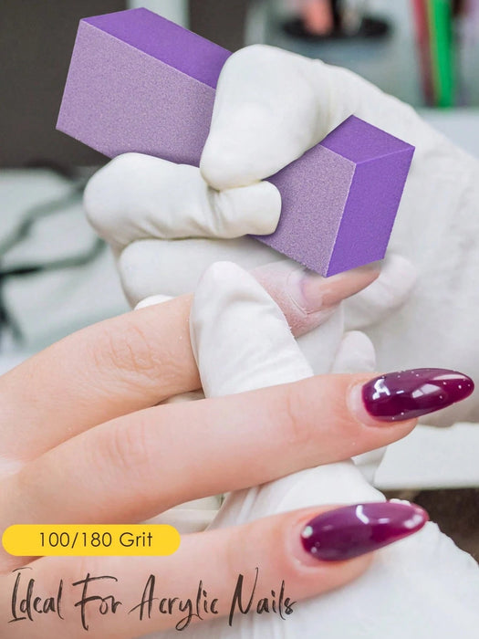 Shein 3 unidades de bloques pulidores de uñas, grano medio/fino 100/180 - Quierox - Tienda Online