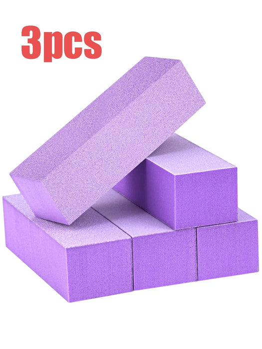Shein 3 unidades de bloques pulidores de uñas, grano medio/fino 100/180 - Quierox - Tienda Online
