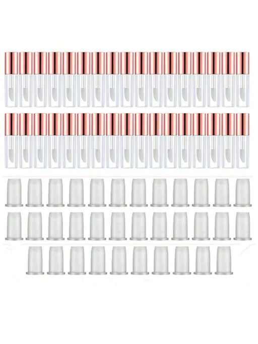 Shein 34 tubos de brillo labial de oro rosa de 1,2 ml para hacer uno mismo - Quierox - Tienda Online