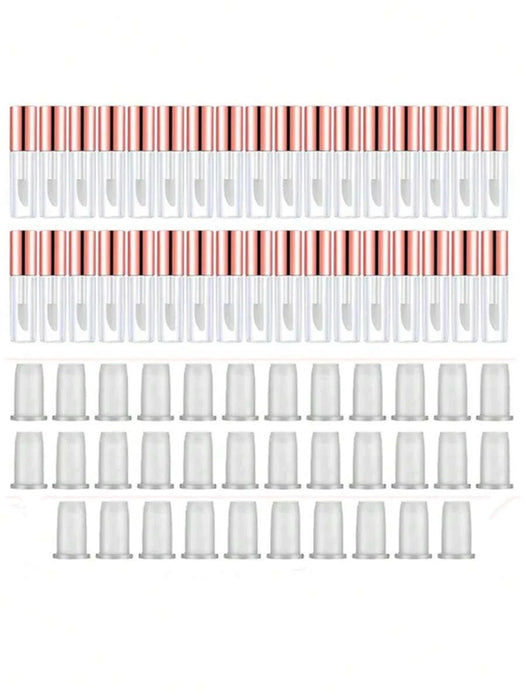Shein 34 tubos de brillo labial de oro rosa de 1,2 ml para hacer uno mismo - Quierox - Tienda Online