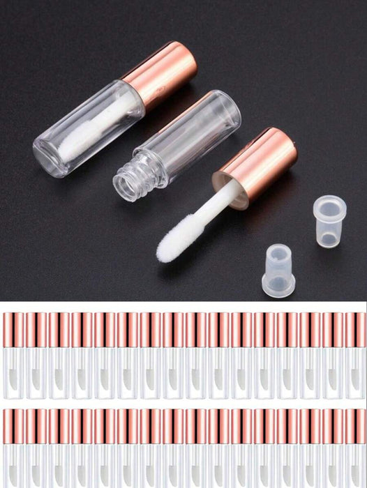Shein 34 tubos de brillo labial de oro rosa de 1,2 ml para hacer uno mismo - Quierox - Tienda Online