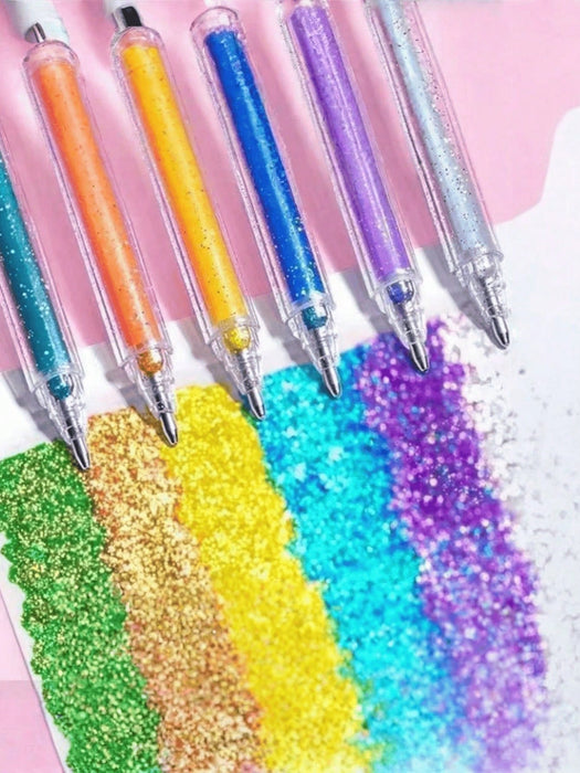 SHEIN 36 Colores Bolígrafos con Purpurina, Bolígrafos de Color Neutro - Quierox - Tienda Online