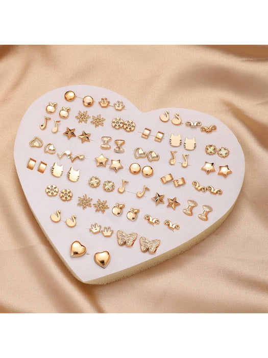 SHEIN 36 pares de pendientes de plástico surtidos para mujer - Quierox - Tienda Online