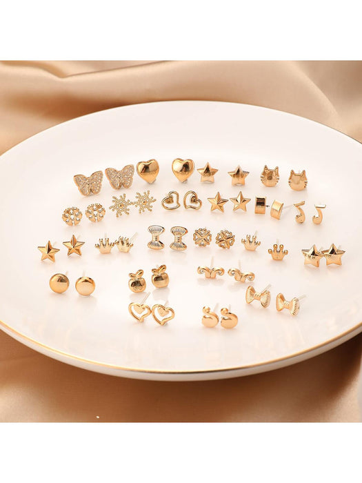 SHEIN 36 pares de pendientes de plástico surtidos para mujer - Quierox - Tienda Online