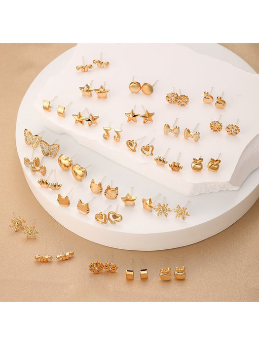 SHEIN 36 pares de pendientes de plástico surtidos para mujer - Quierox - Tienda Online