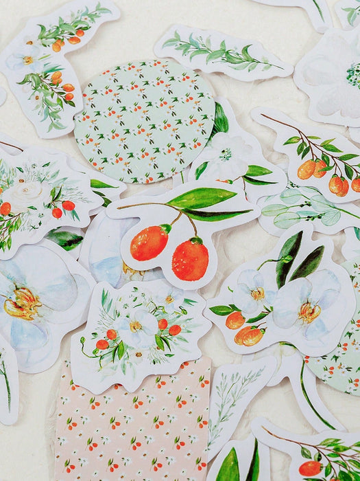 Shein 38 hojas de pegatinas con tema floral aleatorias - Quierox - Tienda Online