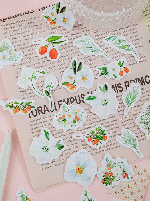 Shein 38 hojas de pegatinas con tema floral aleatorias - Quierox - Tienda Online