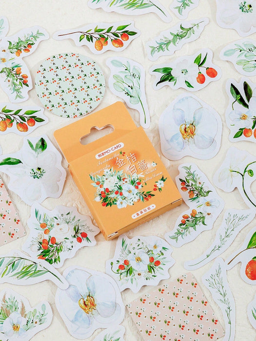 Shein 38 hojas de pegatinas con tema floral aleatorias - Quierox - Tienda Online