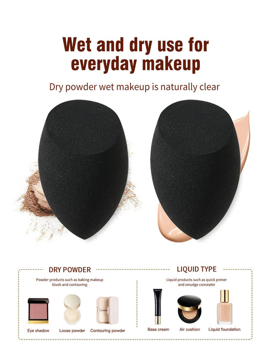 SHEIN 4 esponjas cosméticas para difuminar maquillaje - Quierox - Tienda Online