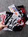 Shein 4 pares de calcetines casuales de barco con estampado de graffiti colorido para hombres - Quierox - Tienda Online