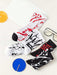 Shein 4 pares de calcetines casuales de barco con estampado de graffiti colorido para hombres - Quierox - Tienda Online