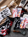 Shein 4 pares de calcetines casuales de barco con estampado de graffiti colorido para hombres - Quierox - Tienda Online