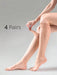 Shein 4 pares de Calcetines semitransparentes de media pantorrilla para mujer, estilo moderno y versátil - Quierox - Tienda Online