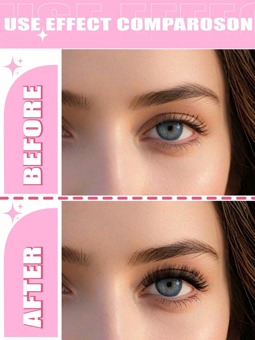 Shein 4 pares de pestañas postizas densamente rizadas y esponjosas con esquinas extendidas - Quierox - Tienda Online