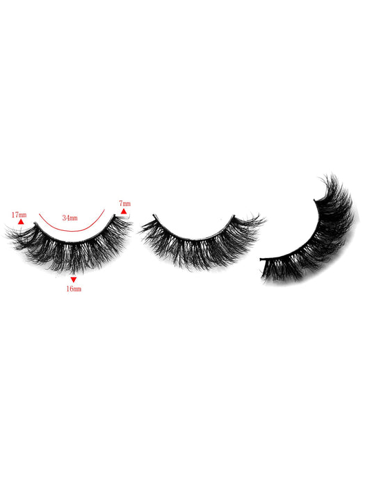 Shein 4 pares de pestañas postizas densamente rizadas y esponjosas con esquinas extendidas - Quierox - Tienda Online