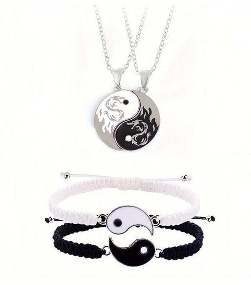 SHEIN 4 Piezas Conjunto De Collar De Cadena De Acero Inoxidable - Quierox - Tienda Online