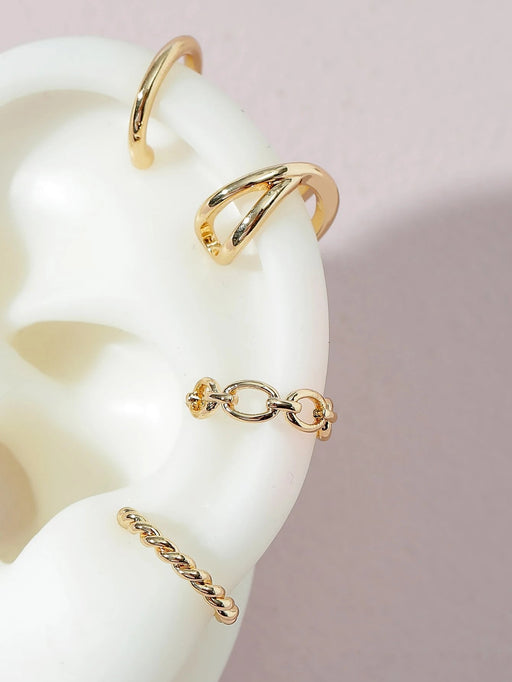 SHEIN 4 piezas Cuff de oreja simple - Quierox - Tienda Online