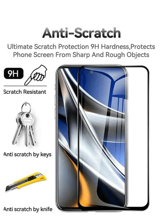 Shein 4 piezas de protector de pantalla de vidrio templado que se ajusta a Redmi, cobertura completa - Quierox - Tienda Online