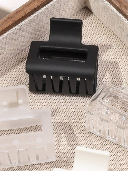 SHEIN 4 piezas Pinzas de pelo pequeñas diseño de tonos blanco y negro - Quierox - Tienda Online