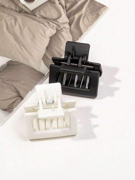 SHEIN 4 piezas Pinzas de pelo pequeñas diseño de tonos blanco y negro - Quierox - Tienda Online
