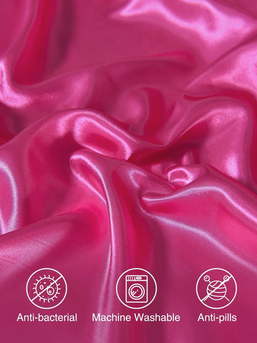 SHEIN 4 piezas Set colcha liso de satén sin relleno - Quierox - Tienda Online