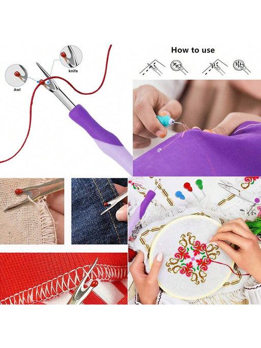 Shein 4 Piezas/set Kit De Herramientas De Costura A Mano Para Bordado De Punto Cruz - Quierox - Tienda Online