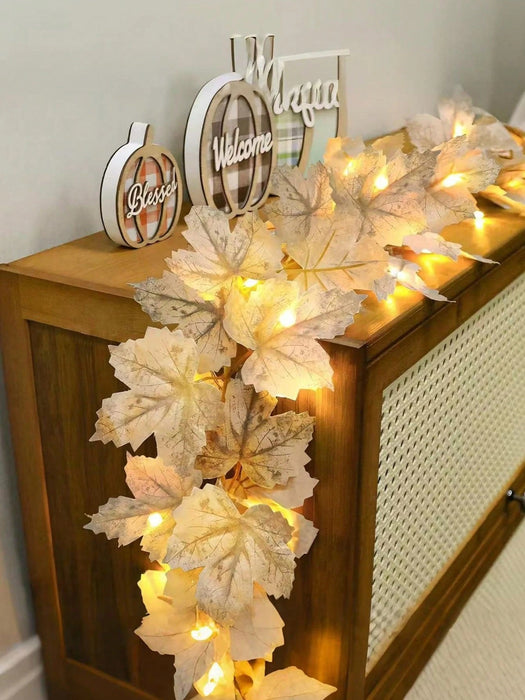 SHEIN 40 LED - Decoración de otoño Guirnalda de otoño con luces Decoraciones - Quierox - Tienda Online