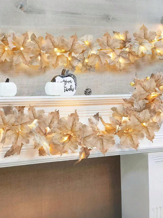 SHEIN 40 LED - Decoración de otoño Guirnalda de otoño con luces Decoraciones - Quierox - Tienda Online