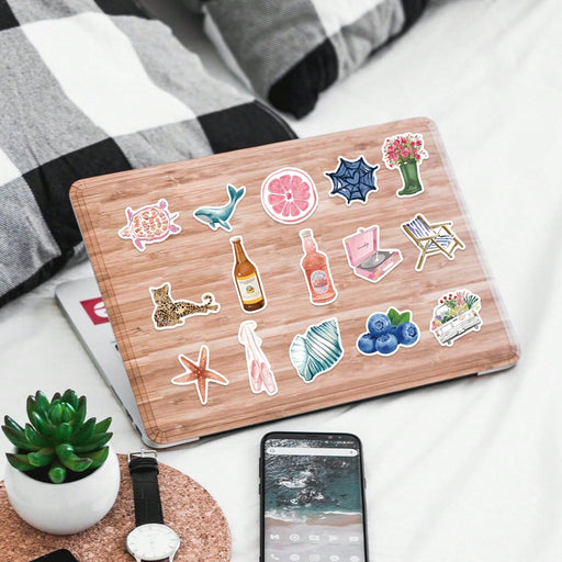 SHEIN 40 pegatinas de acuarela con diseño de mundo, estilo graffiti, para portátiles aleatorias - Quierox - Tienda Online