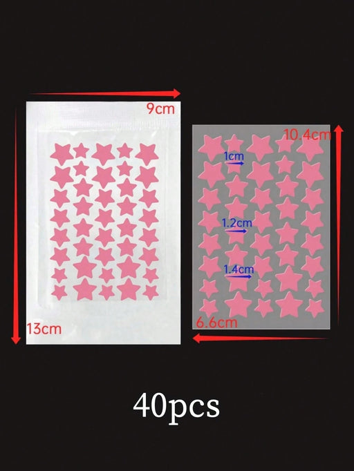 SHEIN 40 piezas Pegatinas de colores para cubrir el rostro, color rosa - Quierox - Tienda Online
