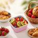 SHEIN 40 piezas Tazas de hornear cuadradas de aluminio rosa duraderas con tapas - Quierox - Tienda Online