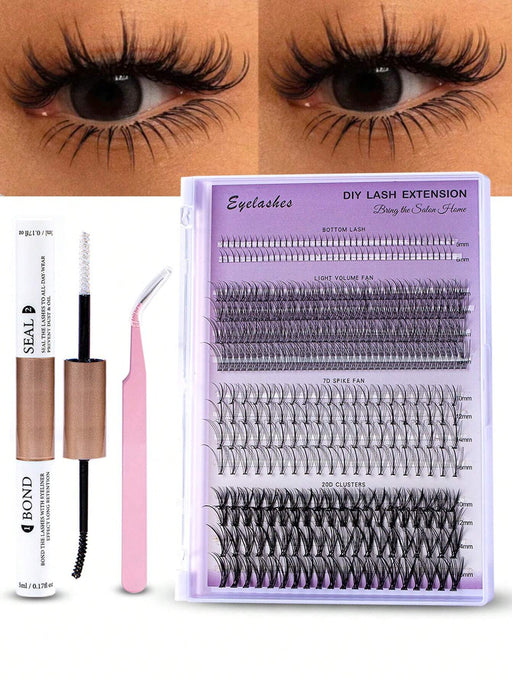 SHEIN 400 extensiones de pestañas individuales en grupos, multitipo, de visón sintético - Quierox - Tienda Online