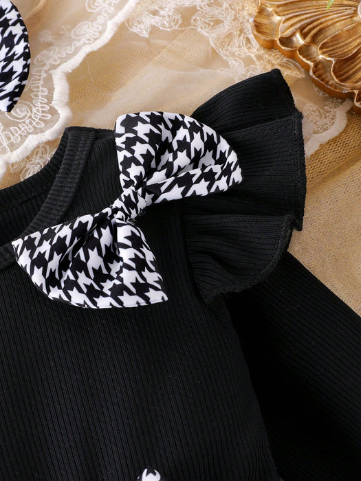 SHEIN 4pcs/Set Conjunto de vestido body para bebé niña con estampado - Quierox - Tienda Online