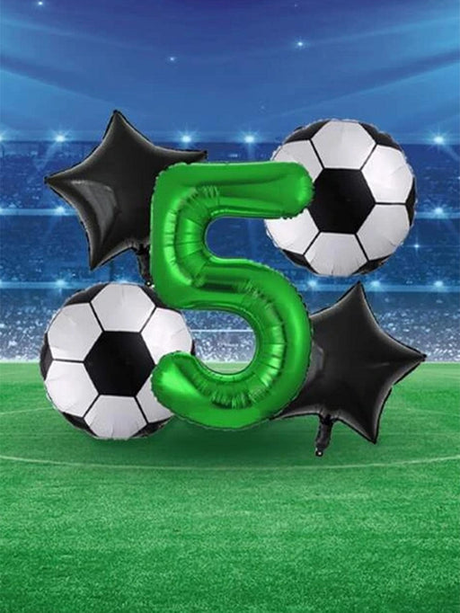 SHEIN 5 globos decorativos con diseño de fútbol y números, globo - Quierox - Tienda Online