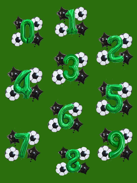 SHEIN 5 globos decorativos con diseño de fútbol y números, globo - Quierox - Tienda Online