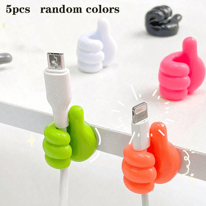 SHEIN 5 organizadores de cables pequeños y coloridos, sin necesidad de perforar. - Quierox - Tienda Online