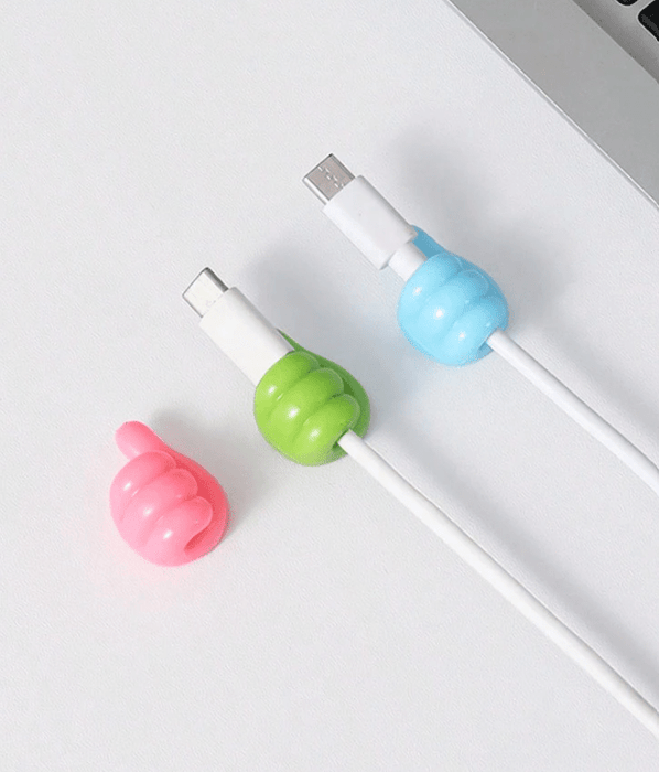 SHEIN 5 organizadores de cables pequeños y coloridos, sin necesidad de perforar. - Quierox - Tienda Online