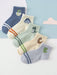 Shein 5 pares de calcetines de media pantorrilla con estampado de dinosaurios y cocodrilos - Quierox - Tienda Online