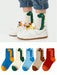 SHEIN 5 pares de calcetines infantiles con diseño de dinosaurio de dibujos animados - Quierox - Tienda Online