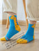 SHEIN 5 pares de calcetines infantiles con diseño de dinosaurio de dibujos animados - Quierox - Tienda Online