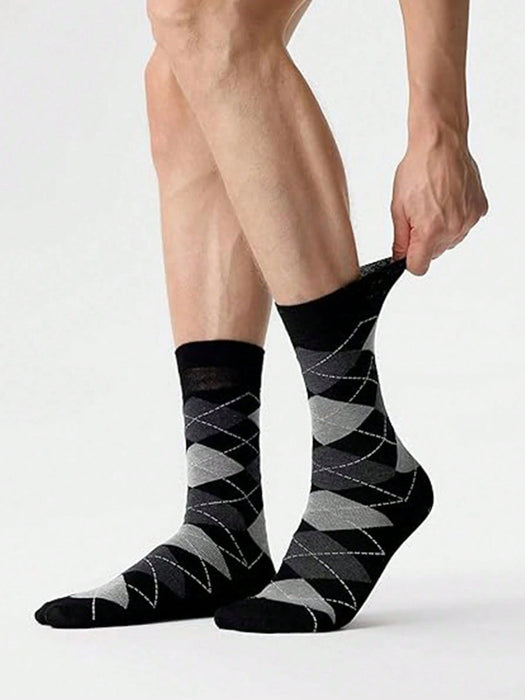 SHEIN 5 pares de calcetines marineros altos de color liso para hombre - Quierox - Tienda Online