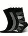 SHEIN 5 pares de calcetines marineros altos de color liso para hombre - Quierox - Tienda Online