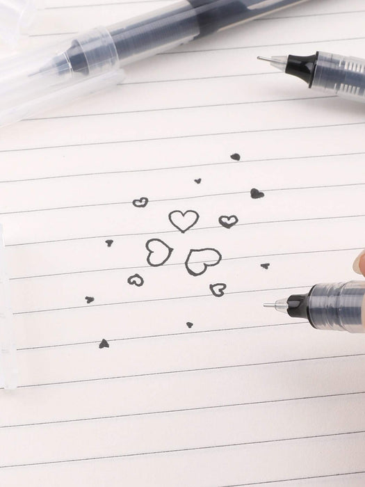 Shein 5 Piezas Bolígrafo Simple Y Transparente Con Diseño De Neblina, Bolígrafo De Acuarela Fresco - Quierox - Tienda Online