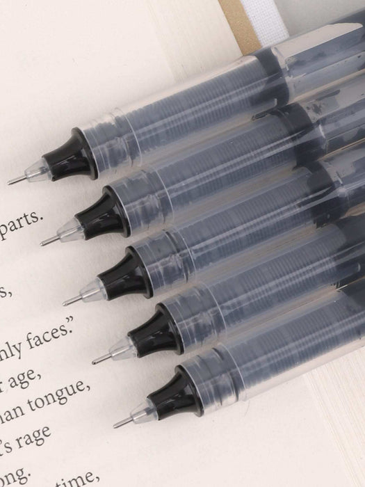 Shein 5 Piezas Bolígrafo Simple Y Transparente Con Diseño De Neblina, Bolígrafo De Acuarela Fresco - Quierox - Tienda Online