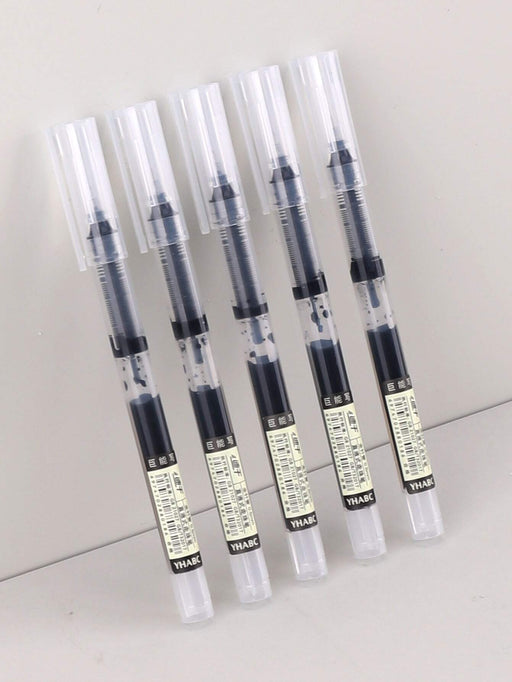 Shein 5 Piezas Bolígrafo Simple Y Transparente Con Diseño De Neblina, Bolígrafo De Acuarela Fresco - Quierox - Tienda Online