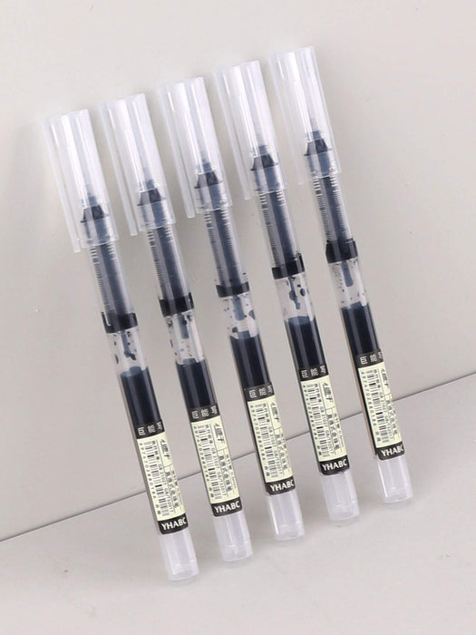 Shein 5 Piezas Bolígrafo Simple Y Transparente Con Diseño De Neblina, Bolígrafo De Acuarela Fresco - Quierox - Tienda Online