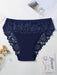 Shein 5 piezas Bragas de bikini de algodón transpirable y cómodo con encaje y cintura sexy para mujer - Quierox - Tienda Online