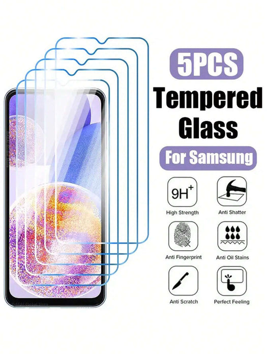 Shein 5 piezas de protector de pantalla de vidrio templado compatible con Samsung A52 - Quierox - Tienda Online
