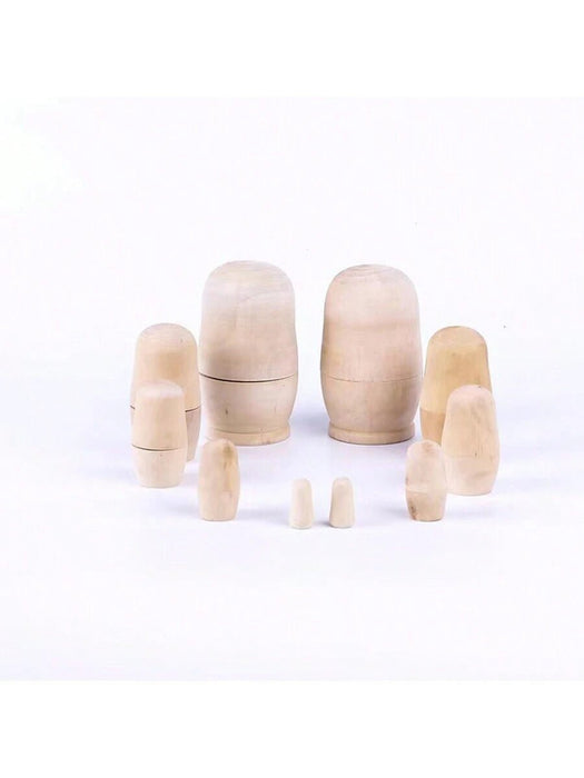 Shein 5 piezas Muñecas rusas anidadas de madera lindas para adolescentes - Quierox - Tienda Online